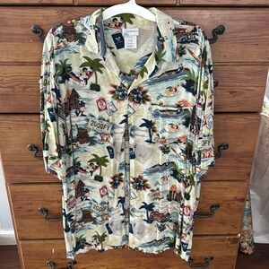 Disney world button down for men
